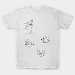 little fox cartoon T-Shirt